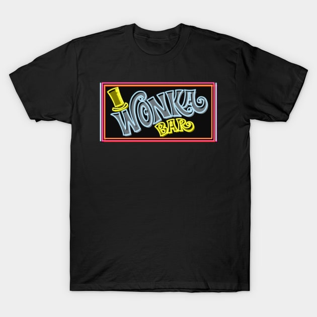 Wonka bar neon color T-Shirt by AlanSchell76